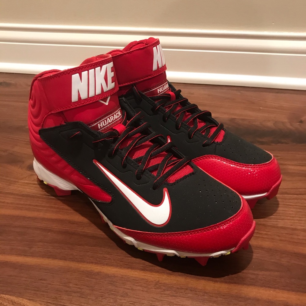 Nike Huarache 3/4 Baseball Cleats size 8.5